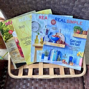 Real Simple - 4 issues - May 2024 thru Sept 2024